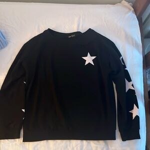 Star Print Long Sleeve L NWOT